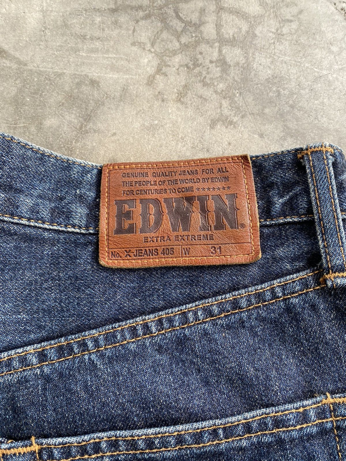 Edwin × Japanese Brand Baggy Jeans Edwin X403 Distressed Size US 31 - 10 Thumbnail