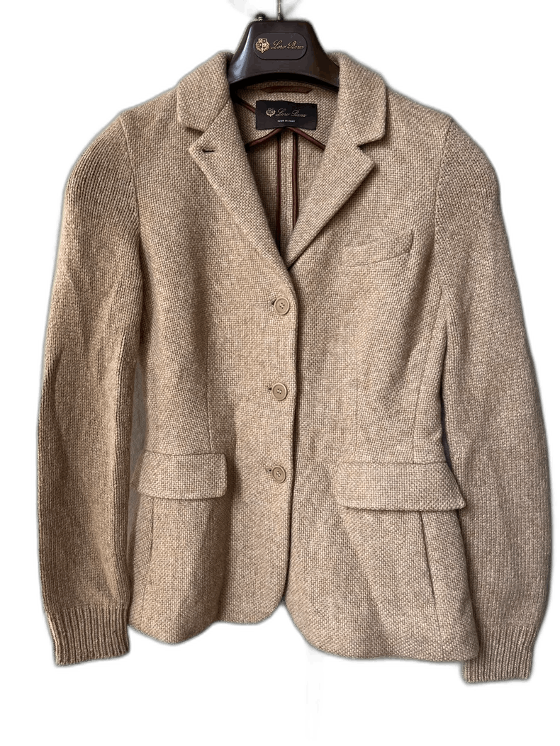 Loro Piana Loro Piana Cashmere Leather Collar Blazer- Size US S / EU 44-46 / 1 - 1 Thumbnail