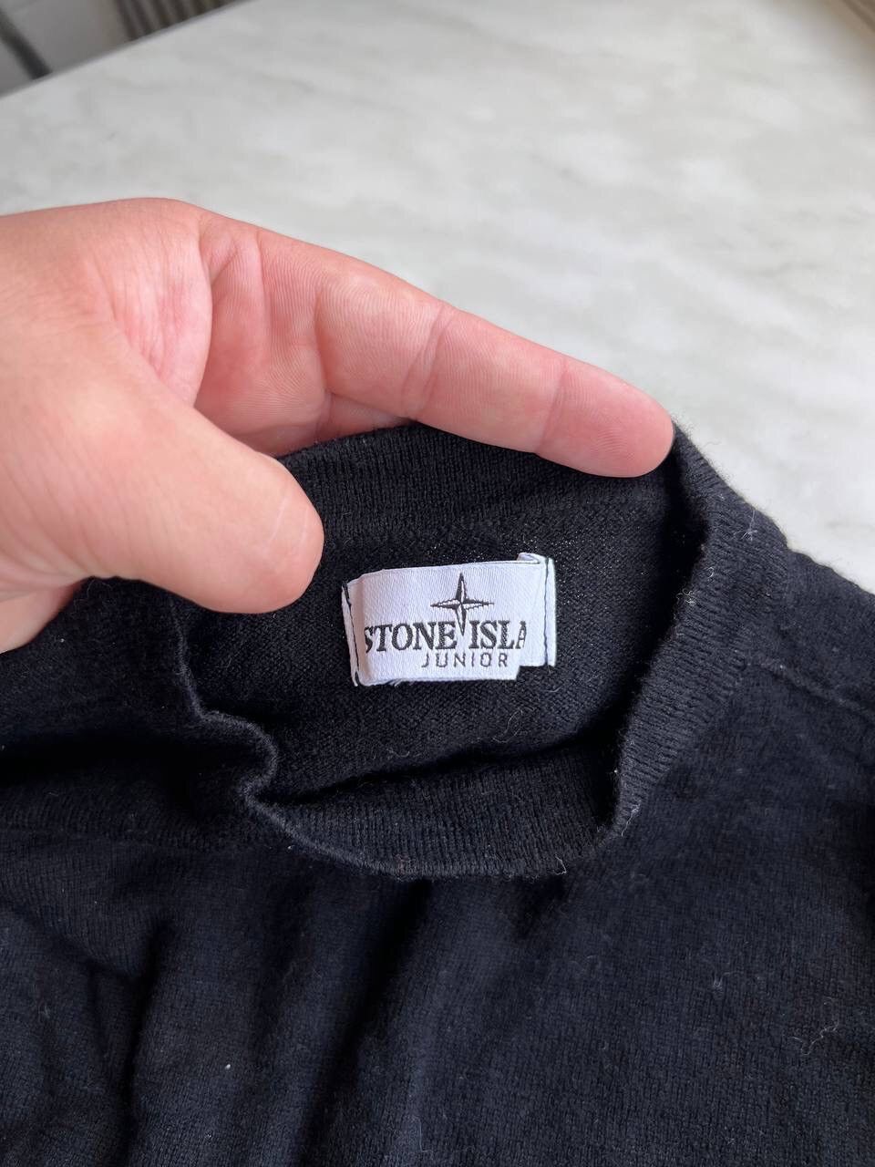 Stone Island Stone island Junior wool sweater black pullover jumper age 8 Size US S / EU 44-46 / 1 - 3 Thumbnail