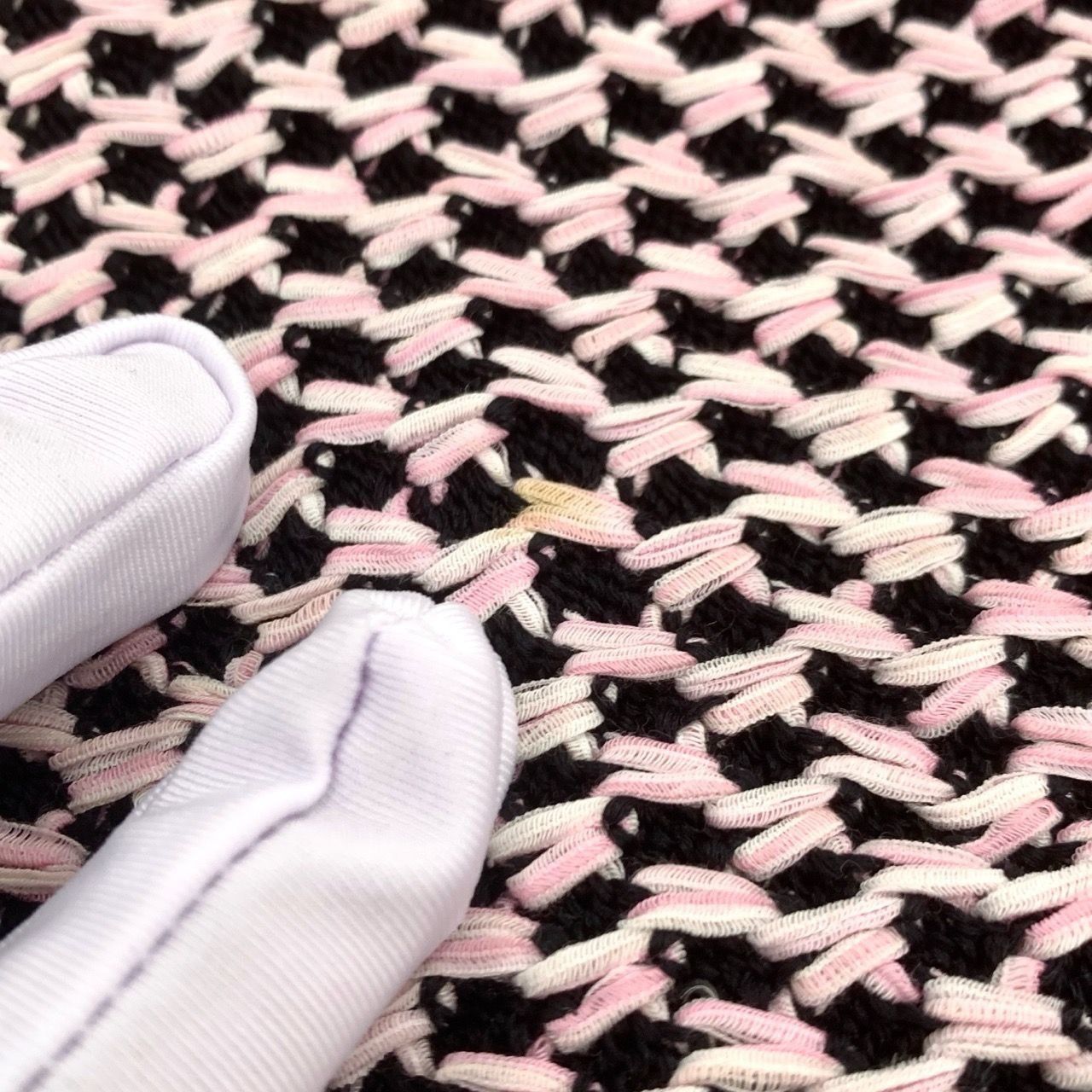 Chanel Chanel Style Knit Pink & Black A-Line Skirt With Front Pocke Size XS / US 0-2 / IT 36-38 - 9 Thumbnail