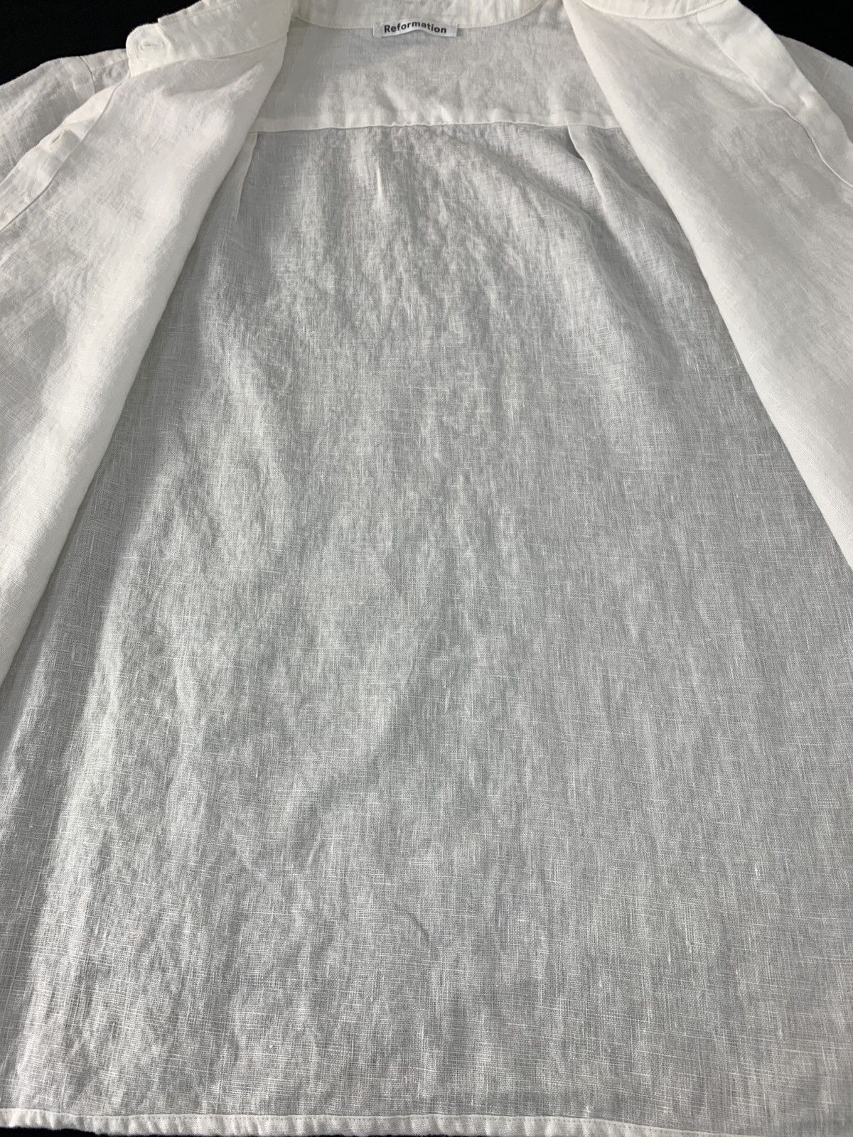 Japanese Brand Reformation Plain Minimalist White Button Up Shirt Size US XL / EU 56 / 4 - 6 Thumbnail