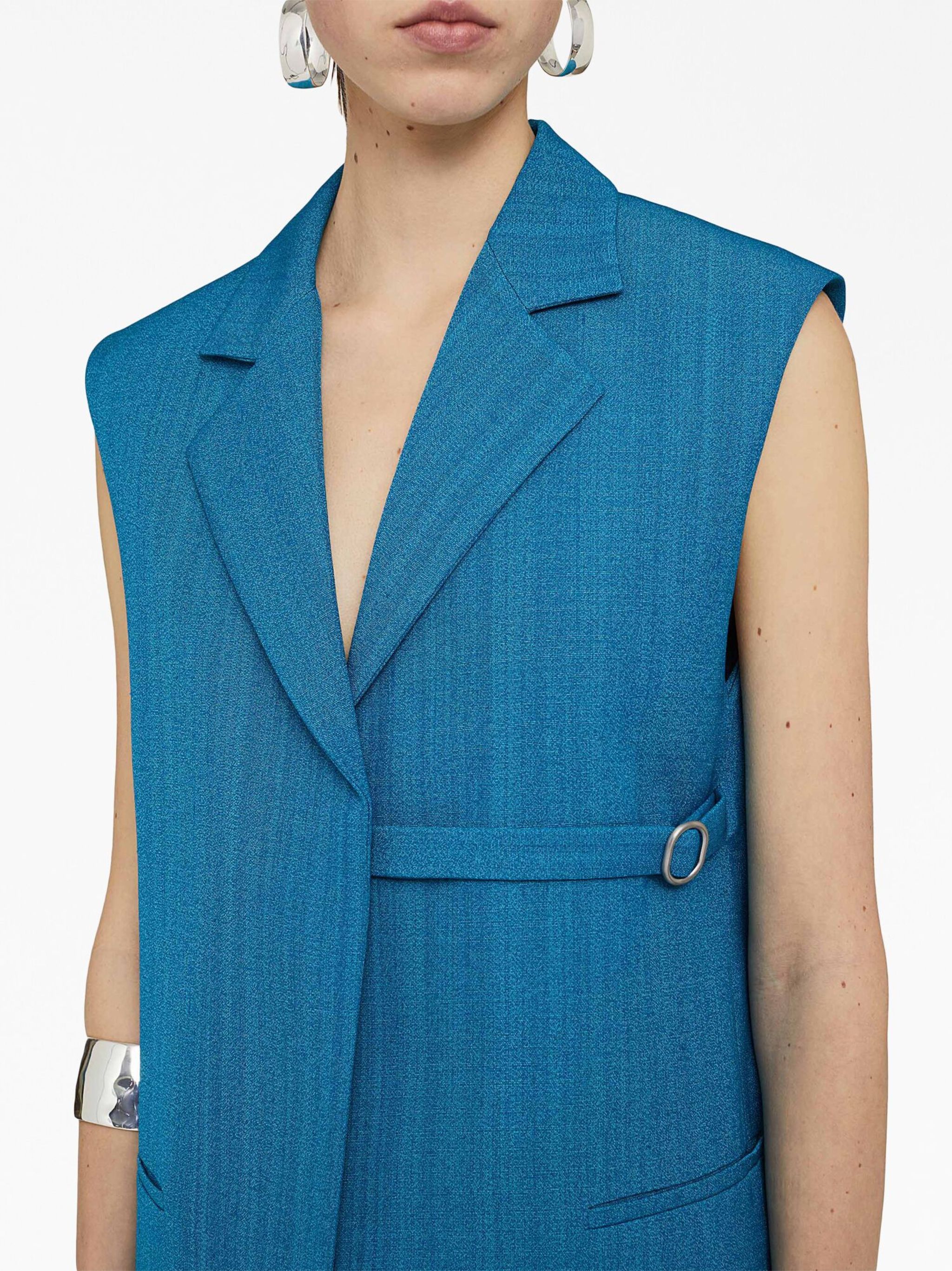 Jil Sander o1loc1c1124 Blazers in Blue Size M / US 6-8 / IT 42-44 - 4 Thumbnail
