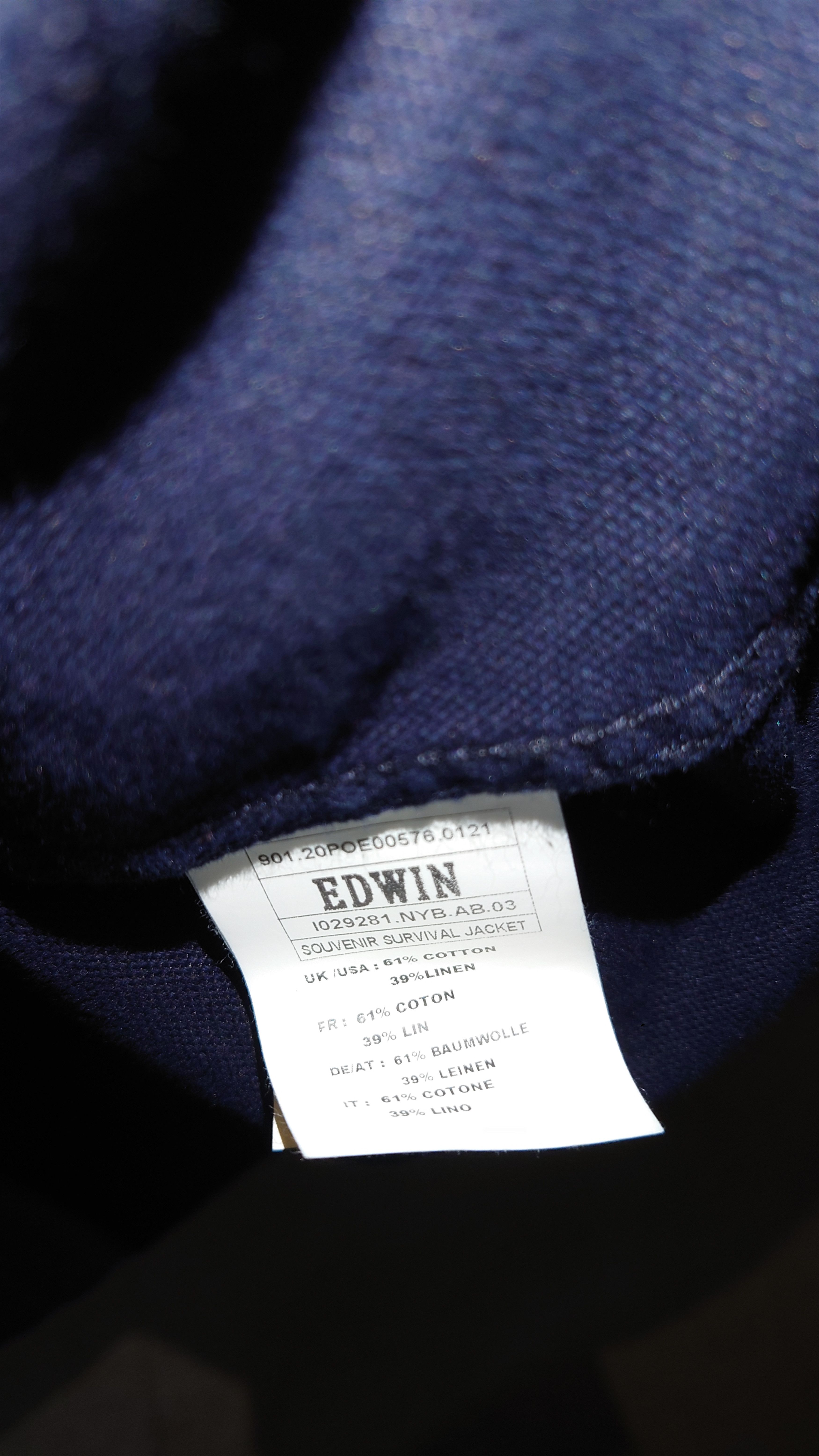 Edwin Edwin Souvenir Survival Japan Jacket - Navy - Size M Size US M / EU 48-50 / 2 - 12 Thumbnail