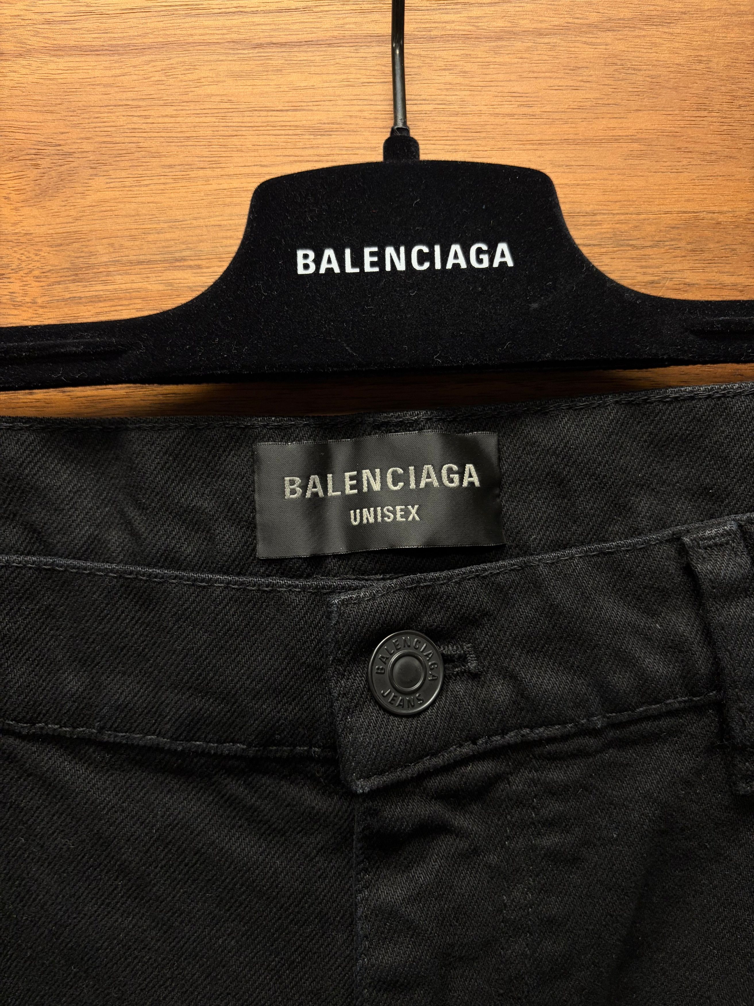 Balenciaga 2023 Balenciaga Black ‘Loose Fit Jeans’ Heavyweight Denim Size US 32 / EU 48 - 2 Thumbnail