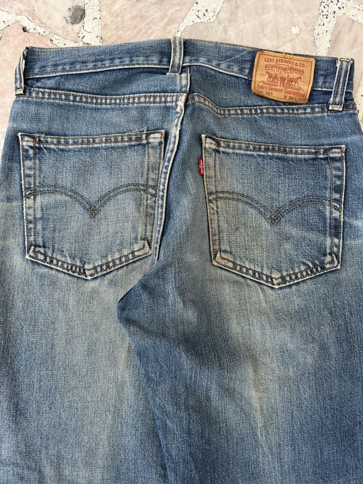 Levi's Levis 503 90s Vintage Distress Denim Size US 29 - 9 Thumbnail