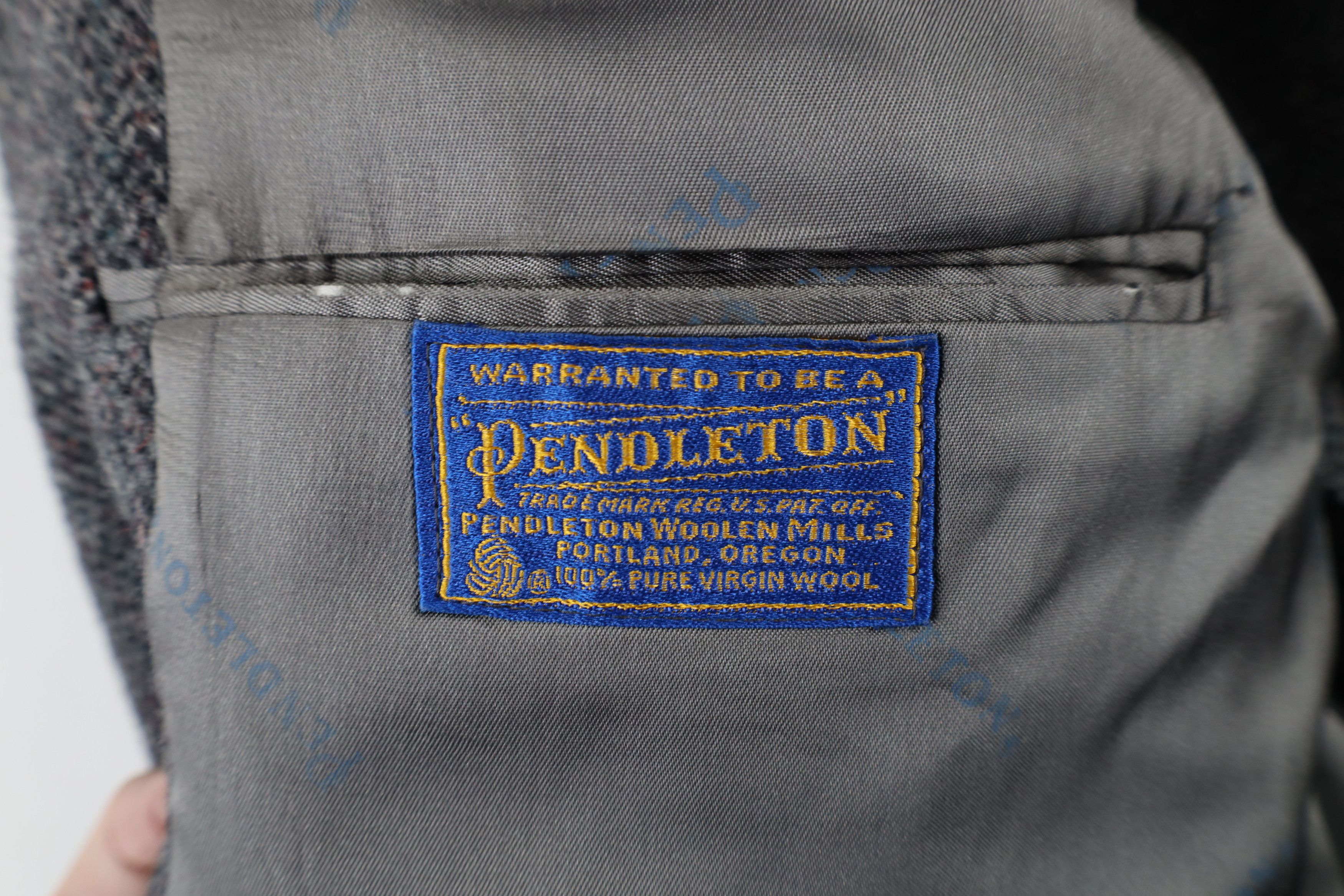 Pendleton × Vintage Vintage 70s Pendleton 2 Button Blazer Suit Jacket Gray USA Size US XL / EU 56 / 4 - 9 Thumbnail