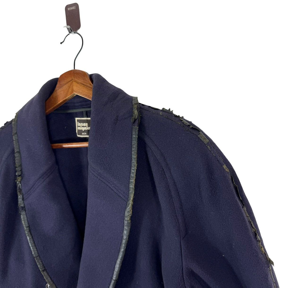 Issey Miyake × Vintage 80s VINTAGE ISSEY MIYAKE DOUBLE BREASTED COAT Size US M / EU 48-50 / 2 - 8 Thumbnail