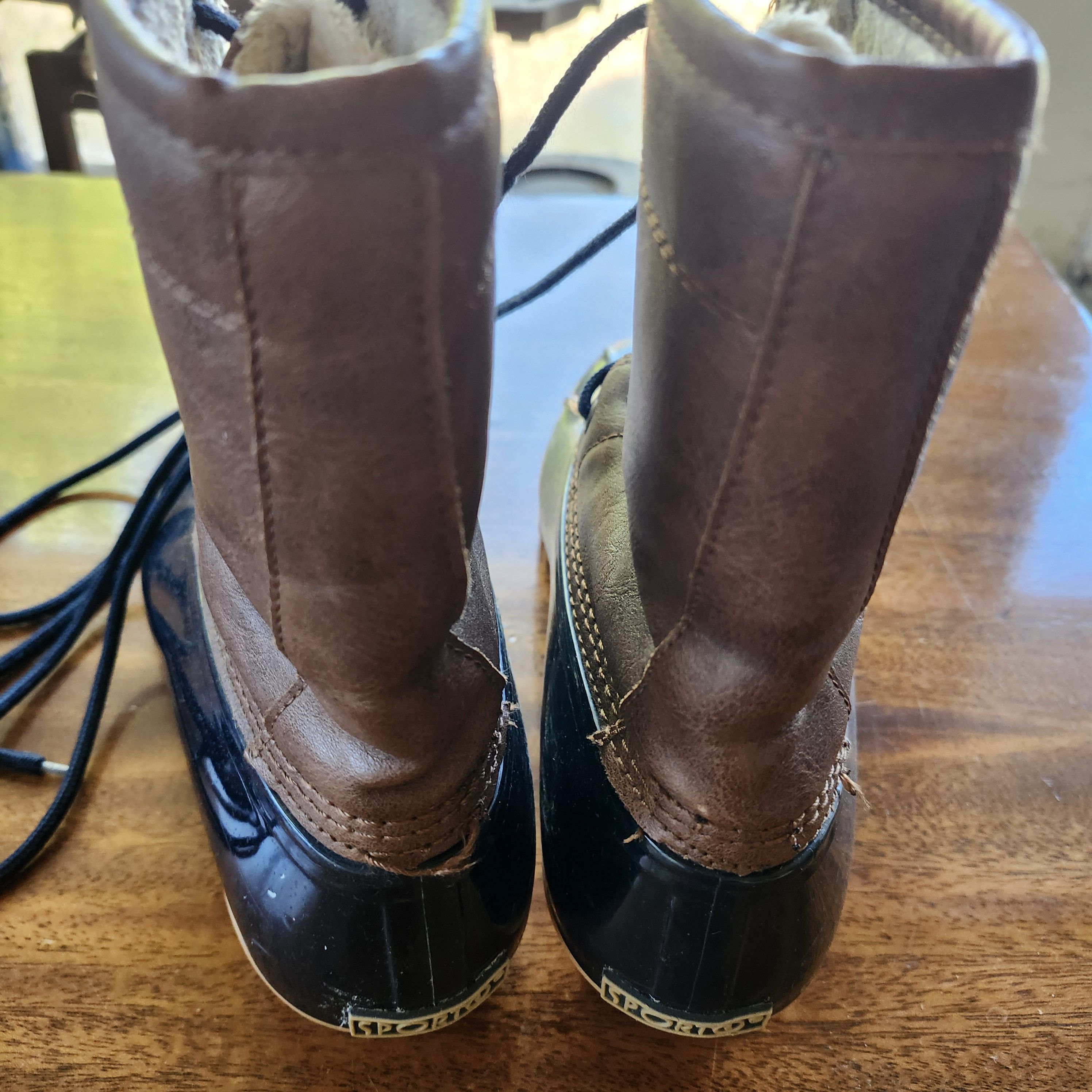 Other Sporto Alice Duck Boot Men 7 / Women 8.5 Blue Faux Fur Size US 8.5 / IT 38.5 - 2 Thumbnail
