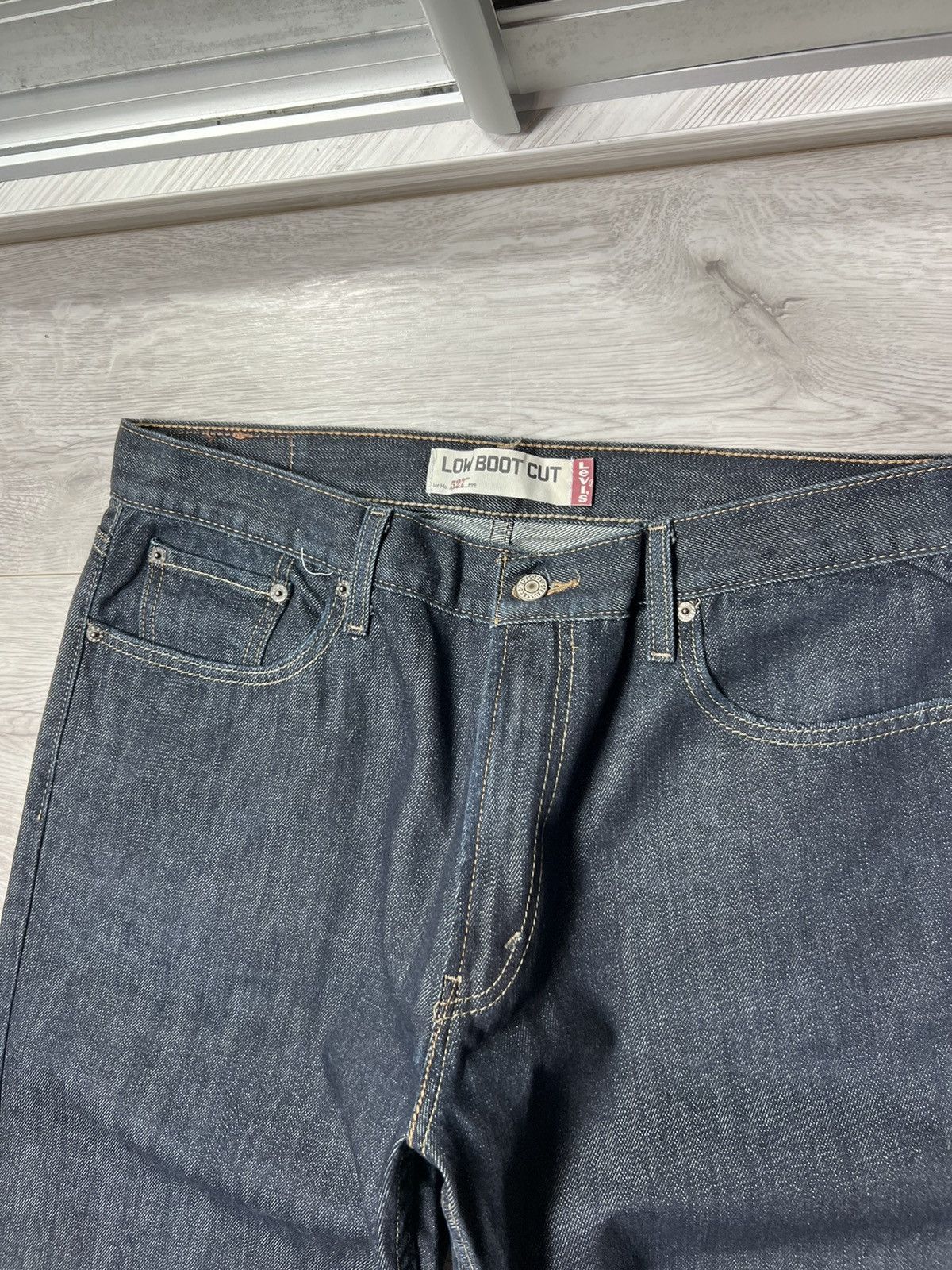 Levi's Vintage Levis 527 Low Boot Cut Jeans Dark Indigo Denim Pants Size US 36 / EU 52 - 3 Thumbnail