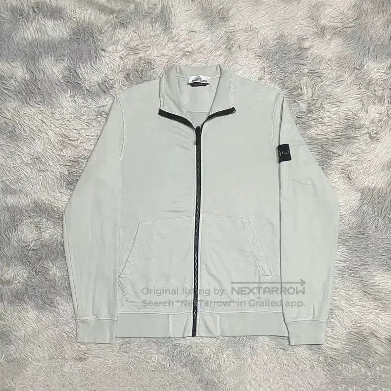 Stone Island Stone Island Zip-Up Hoodie Sweatshirt Jacket Pearl Grey L Size US L / EU 52-54 / 3 - 1 Thumbnail
