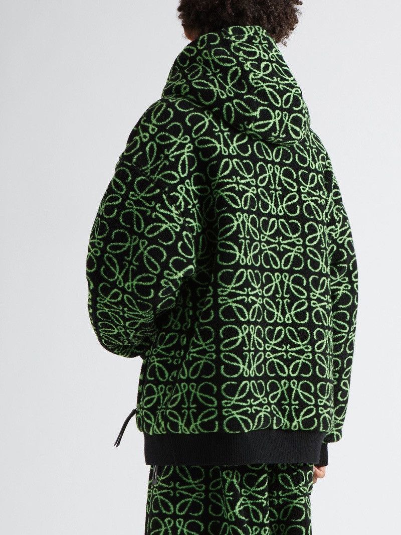 Loewe LOEWE Oversized Leather-Trimmed Jacquard Fleece Parka Size US L / EU 52-54 / 3 - 3 Thumbnail