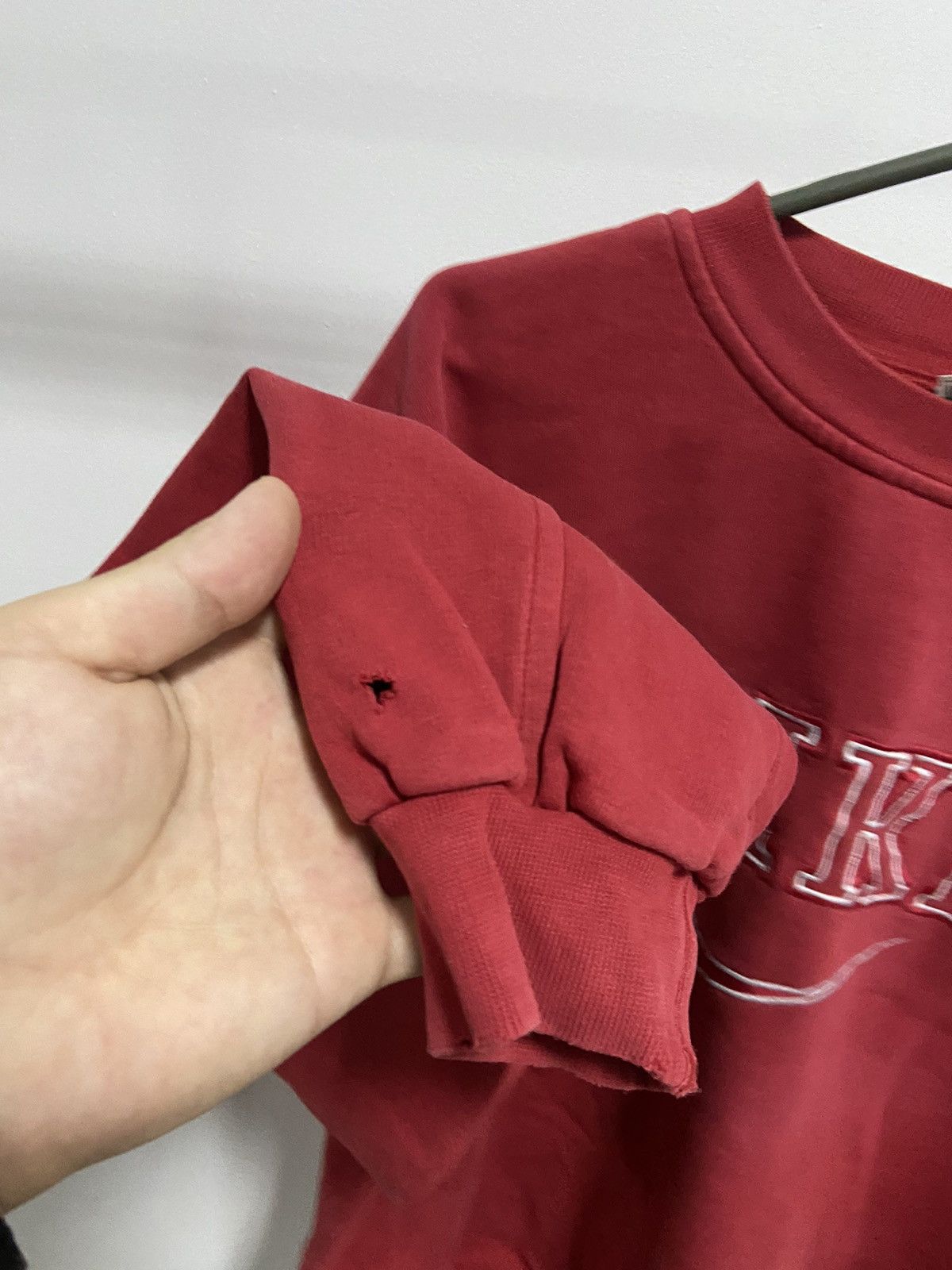 Nike × Vintage Nike Sweatshirt big spell out Logo Vintage 90s skate Size US M / EU 48-50 / 2 - 8 Thumbnail