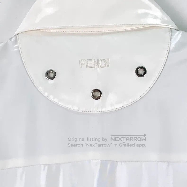 Fendi Fendi White inner logo full print patent leather lapel sin Size XXS / US 00 / IT 34 - 5 Thumbnail