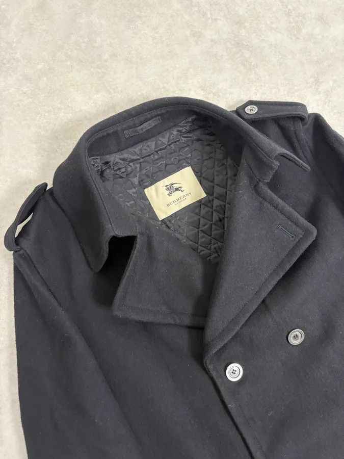 Burberry 2000s Burberry Black Double-Breasted Wool Coat Size US L / EU 52-54 / 3 - 5 Thumbnail