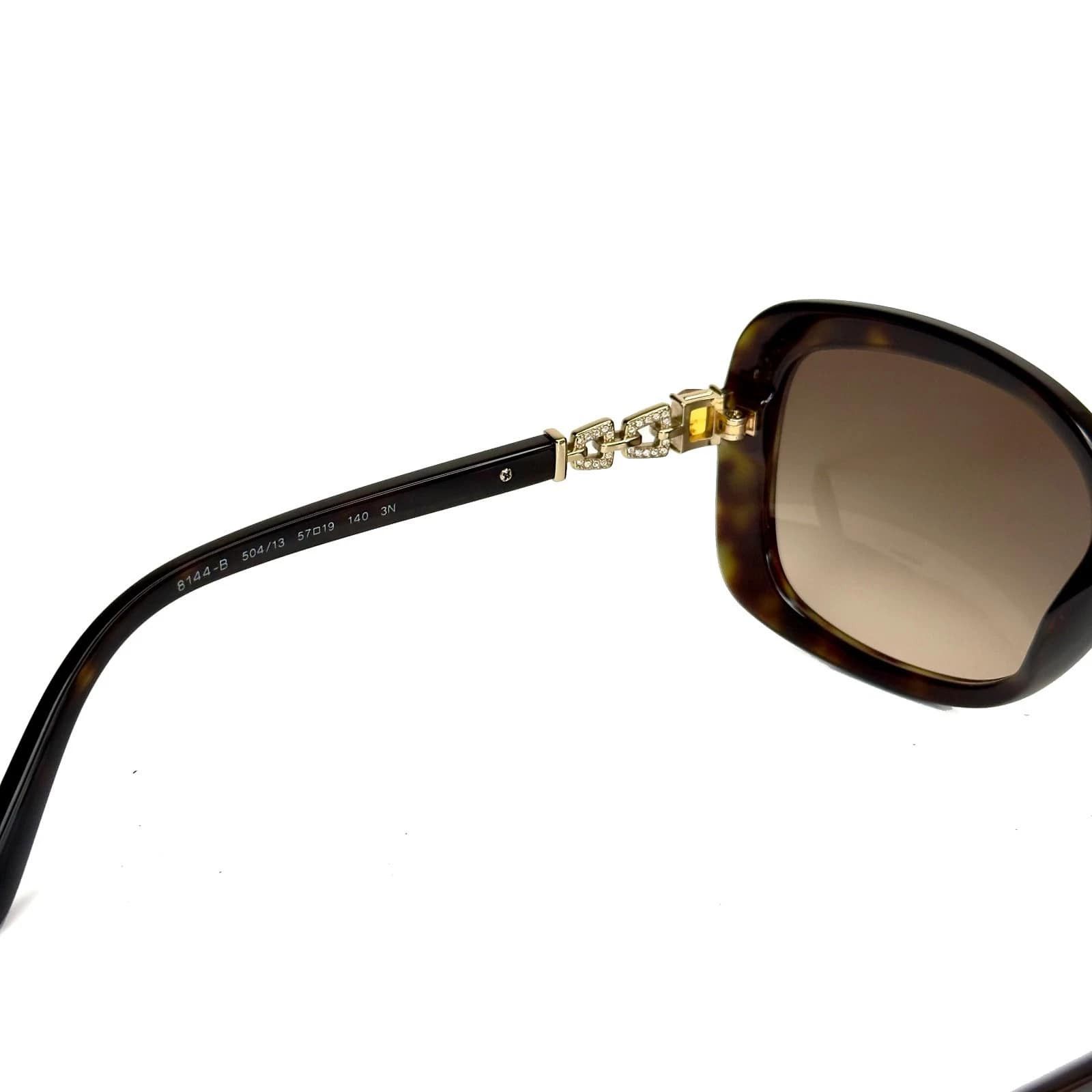Bvlgari BVLGARI BV8144B 8144 CATENE Brown Gold Chain Sunglasses Size ONE SIZE - 2 Thumbnail