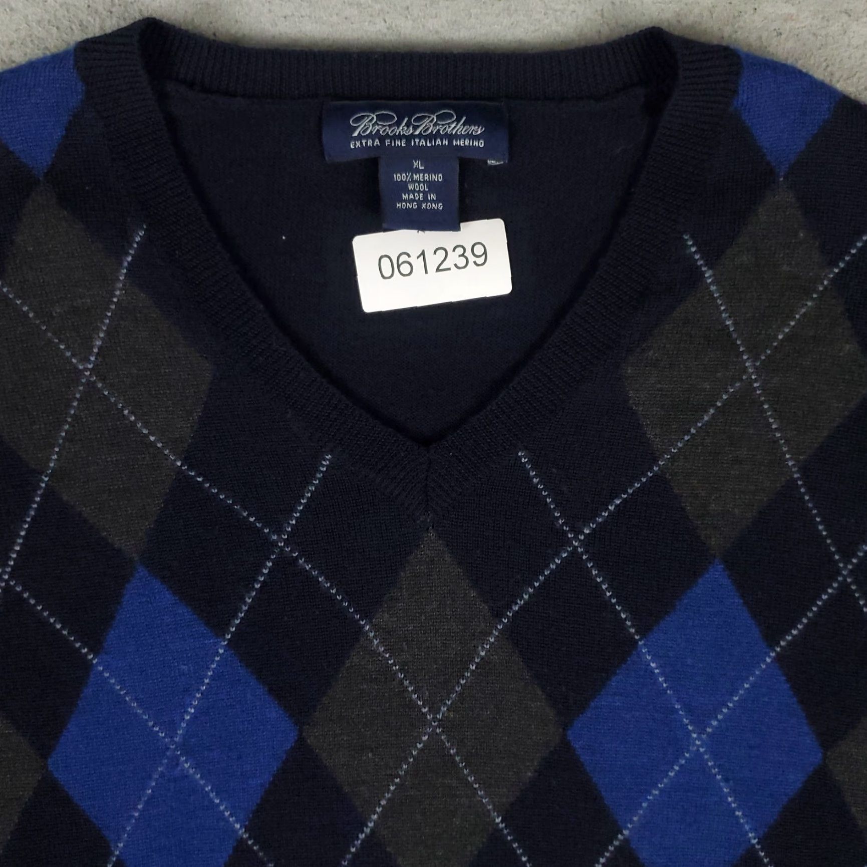 Brooks Brothers VINTAGE Brooks Brothers Sweater Pullover Men's XL Navy Blue Wool Knitted Classic 90s Size US XL / EU 56 / 4 - 2 Thumbnail