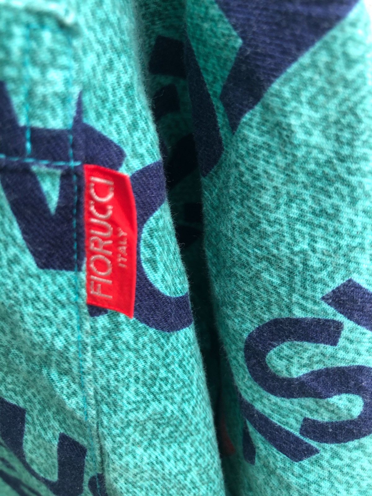 Fiorucci × Japanese Brand 🔥Mega Rare🔥Iconic Fiorucci Monogram Big Logo Shirt 🔥 Size US M / EU 48-50 / 2 - 7 Thumbnail