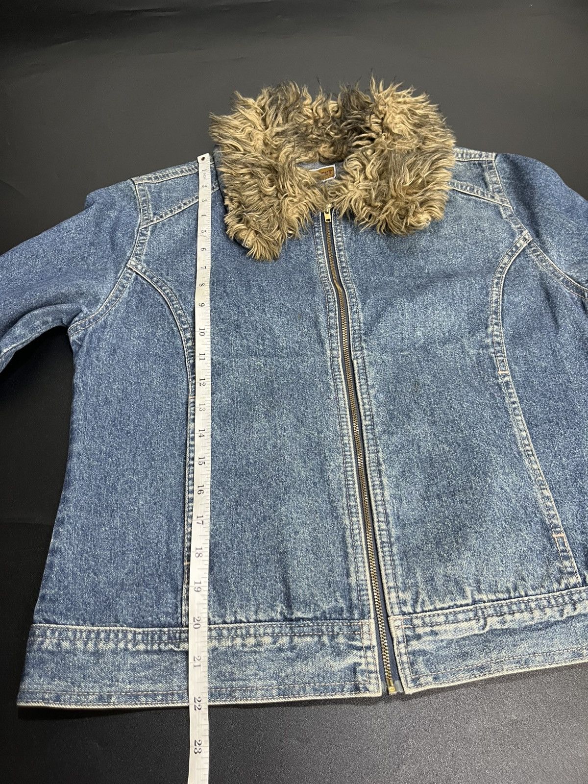 If Six Was Nine × Japanese Brand × Le Grande Bleu (L.G.B.) Japanese Fur Denim jacket gimmic zip Size US M / EU 48-50 / 2 - 10 Thumbnail