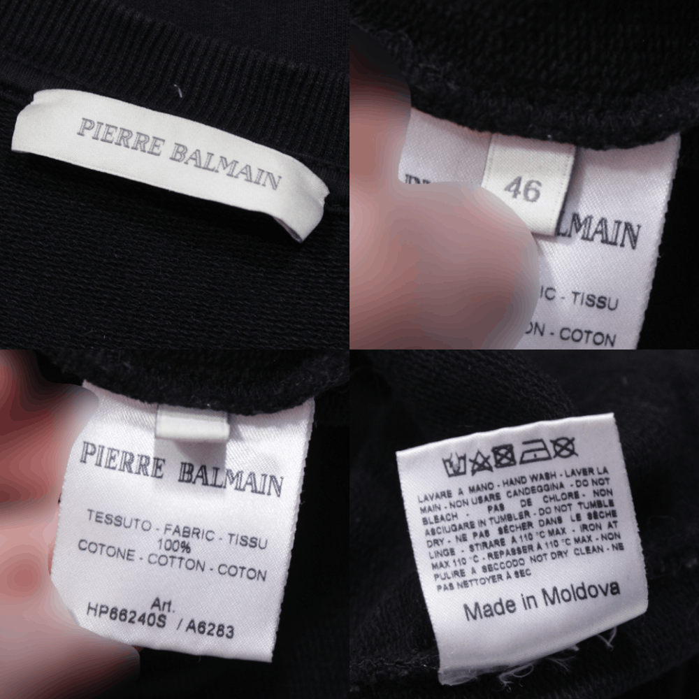 Pierre Balmain Big Logo Sweatshirt Size US S / EU 44-46 / 1 - 9 Thumbnail