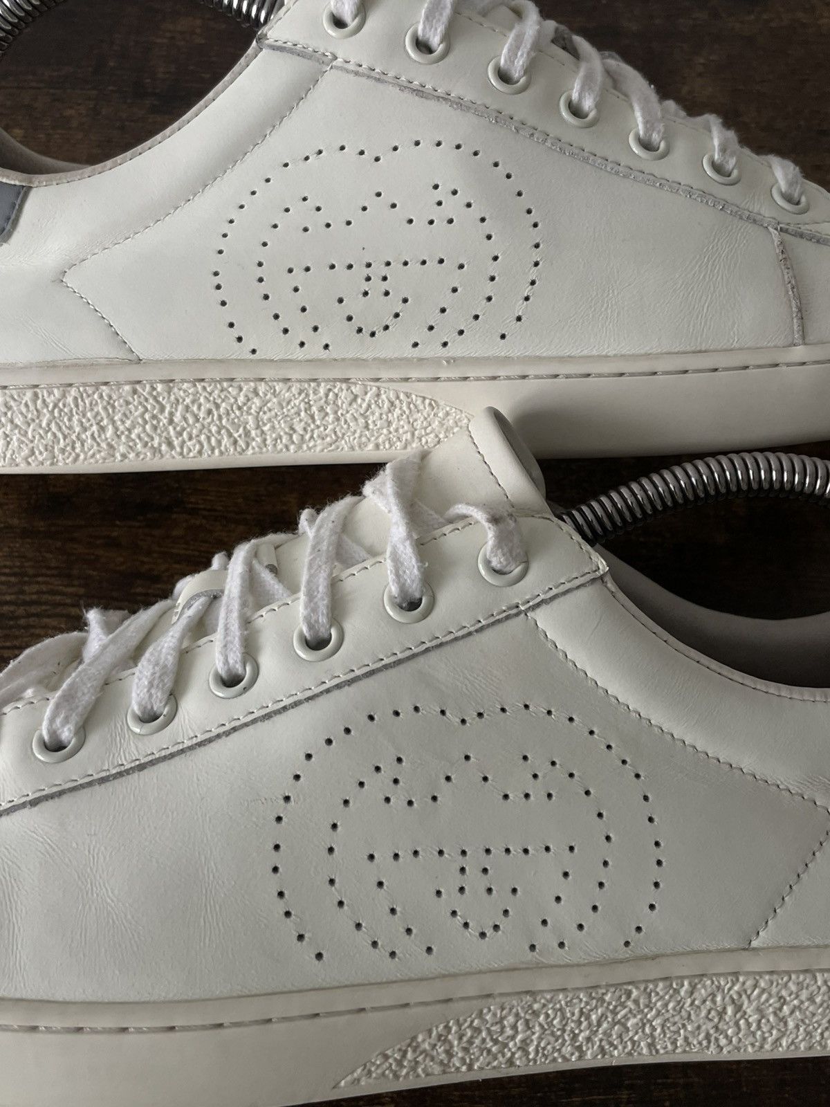 Gucci Gucci Ace Interlocking White Leather Sneakers Size US 9 / EU 42 - 4 Thumbnail