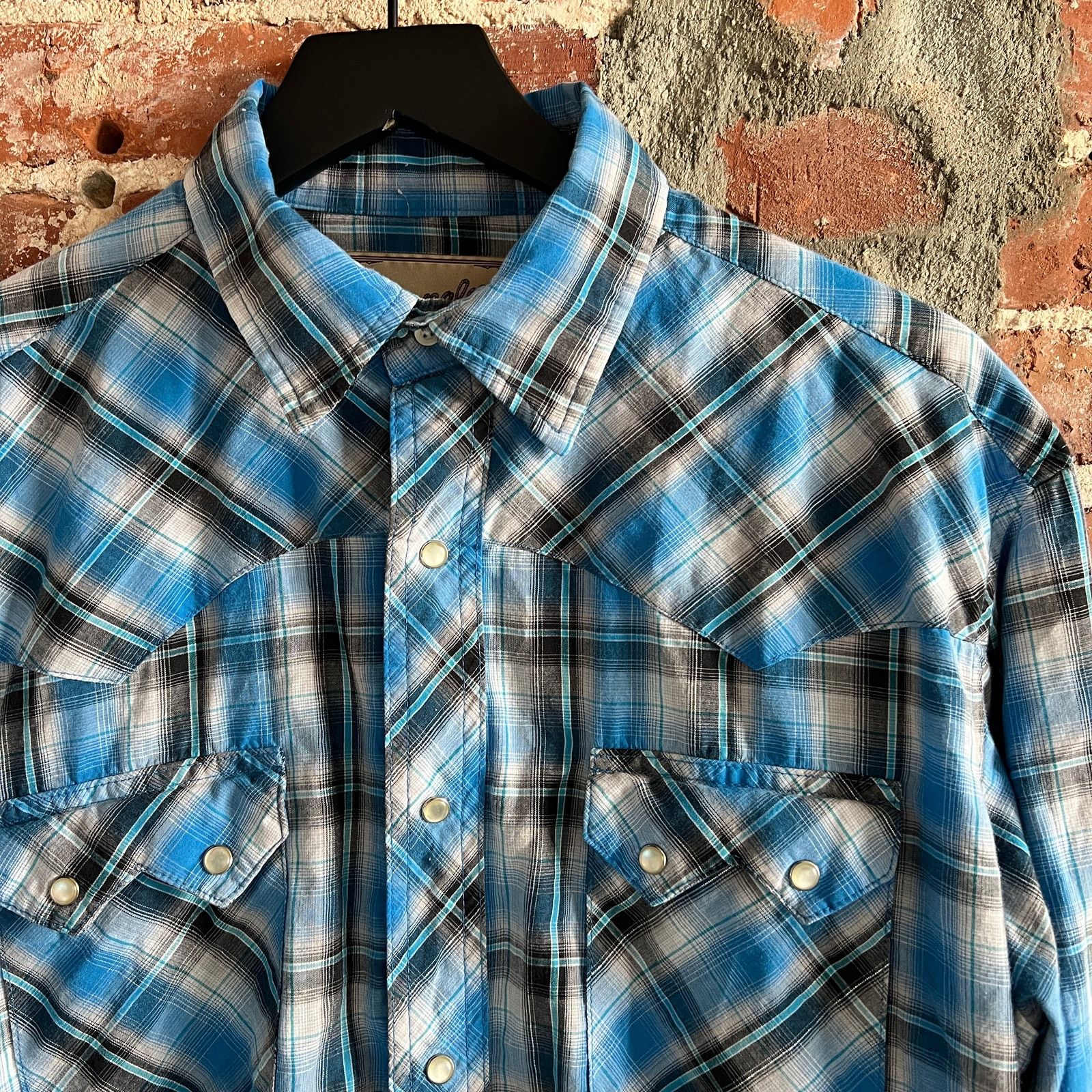 Wrangler Wrangler Men's Pearl Snap Shirt Size L 24x29 Size US L / EU 52-54 / 3 - 1 Thumbnail