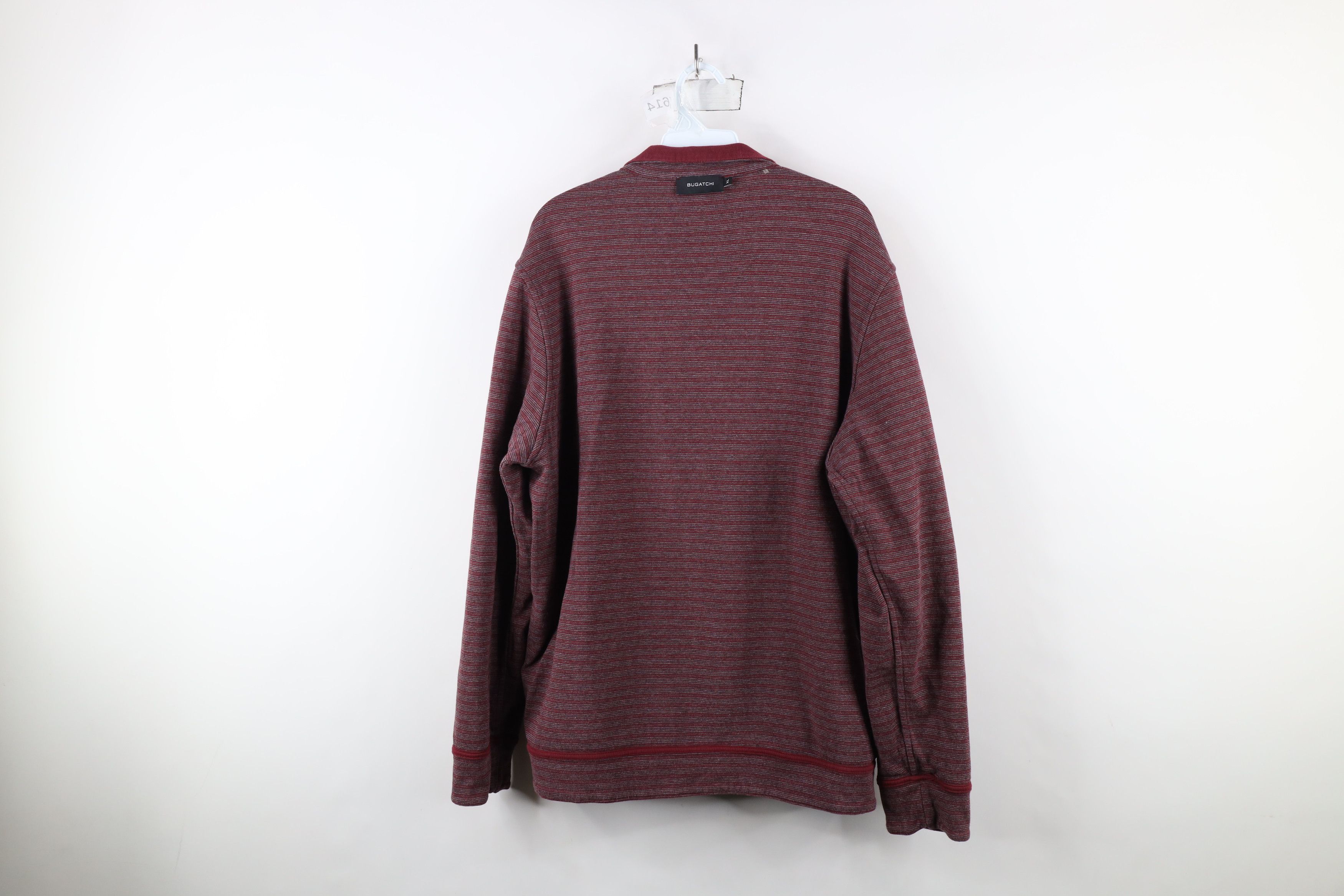 Vintage Bugatchi Uomo Blank Reversible Half Zip Pullover Sweater Red Size US XL / EU 56 / 4 - 14 Thumbnail