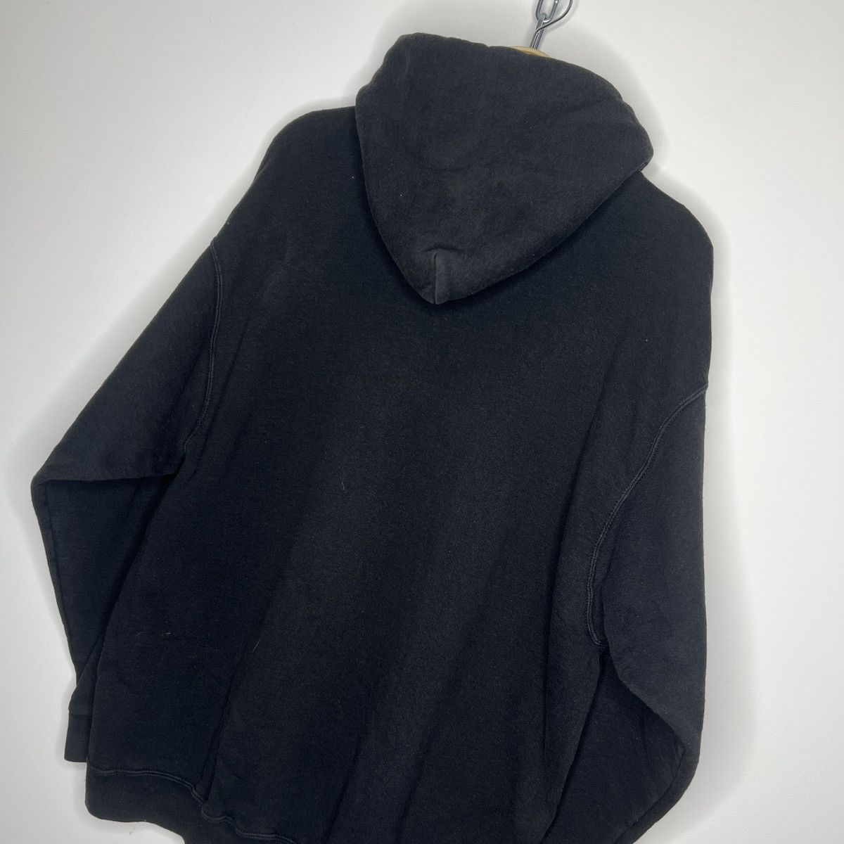 Nike Vintage Nike Hoodie Black Logo Swoosh Boxy 90s Size US L / EU 52-54 / 3 - 8 Thumbnail
