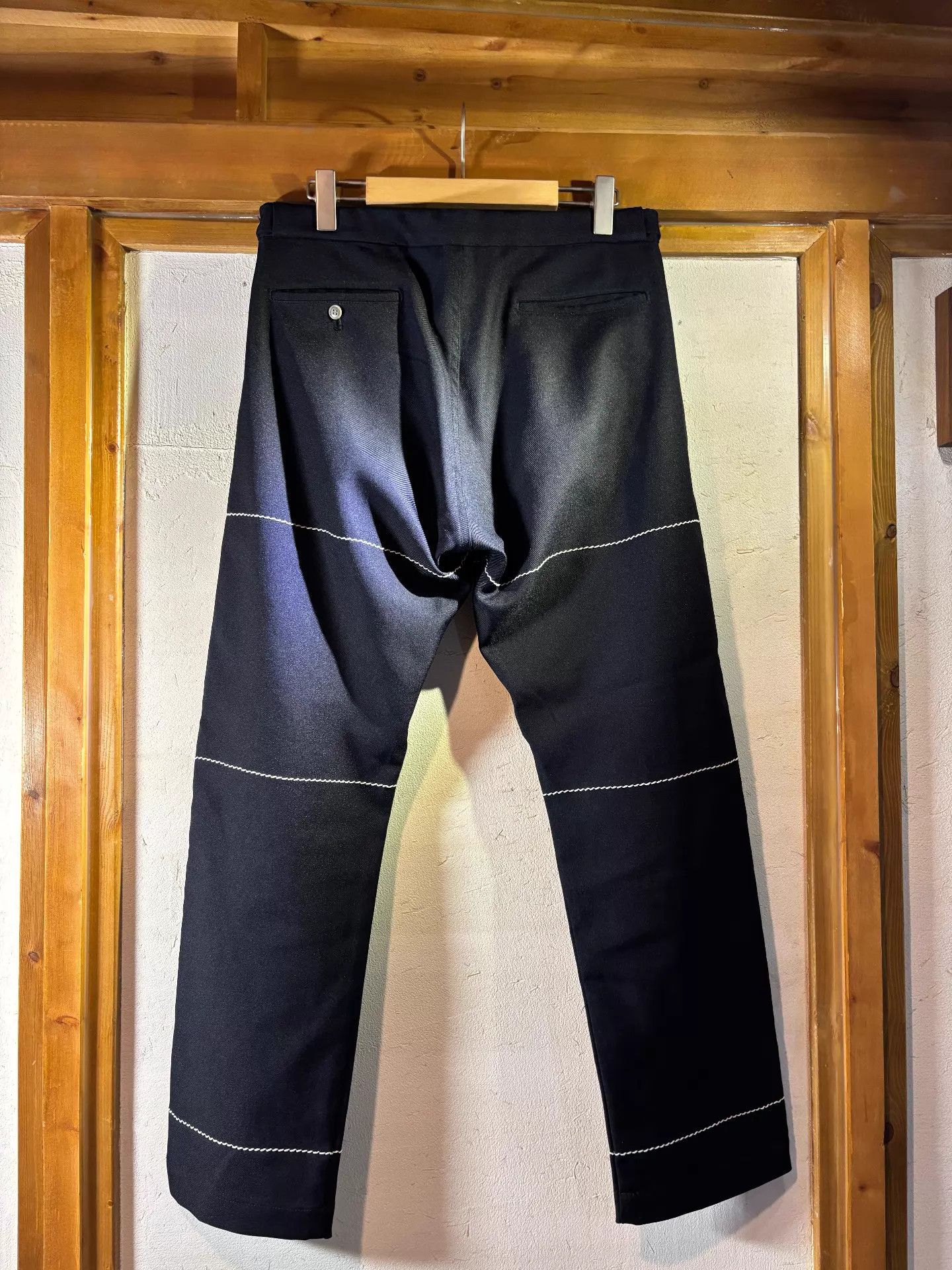Comme des Garcons Homme Plus CDG Homme Plus 1999 Topstitch Tailored Trousers L 95% New Size US 34 / EU 50 - 7 Thumbnail