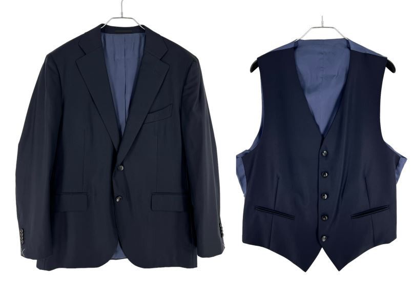Suitsupply La Spalla Wool Formal Blazer Waistcoat Suit EU:28; UK/US:46S Size 46S - 1 Thumbnail