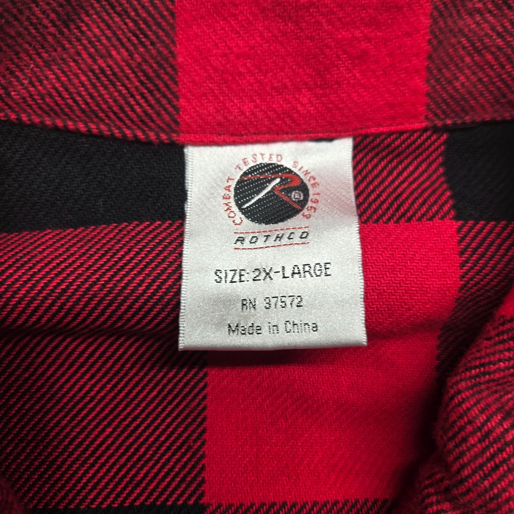 Rothco Rothco Concealed Carry Red Flannel Zip Shirt Buffalo Plaid 2X Big & Tall Jacket Army Pattern Size US XXL / EU 58 / 5 - 3 Thumbnail