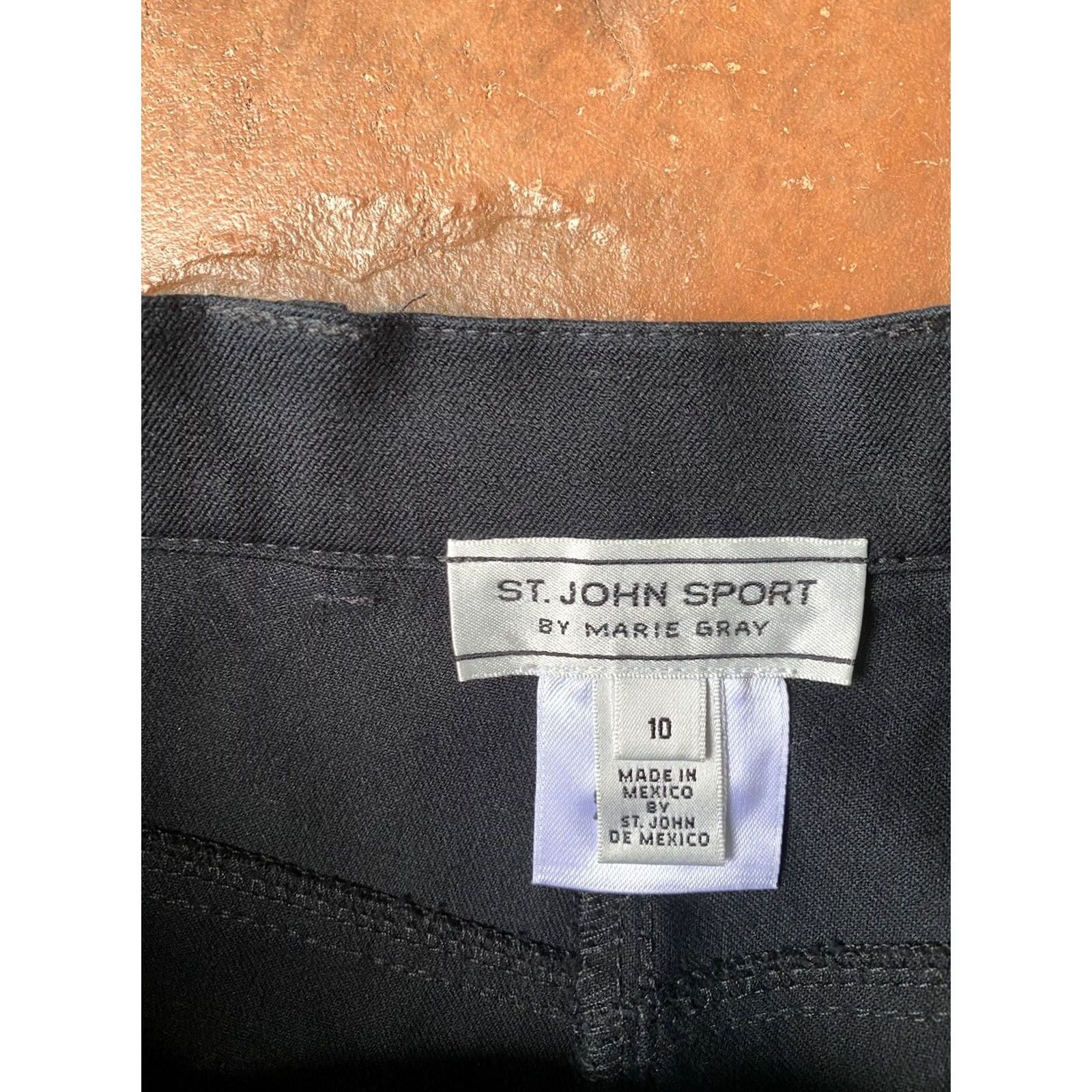 Vintage VINTAGE? No. St John Sport By Marie Gray Straight Pants Women's 10 Black Shoes? Size 32" / US 10 / IT 46 - 2 Thumbnail