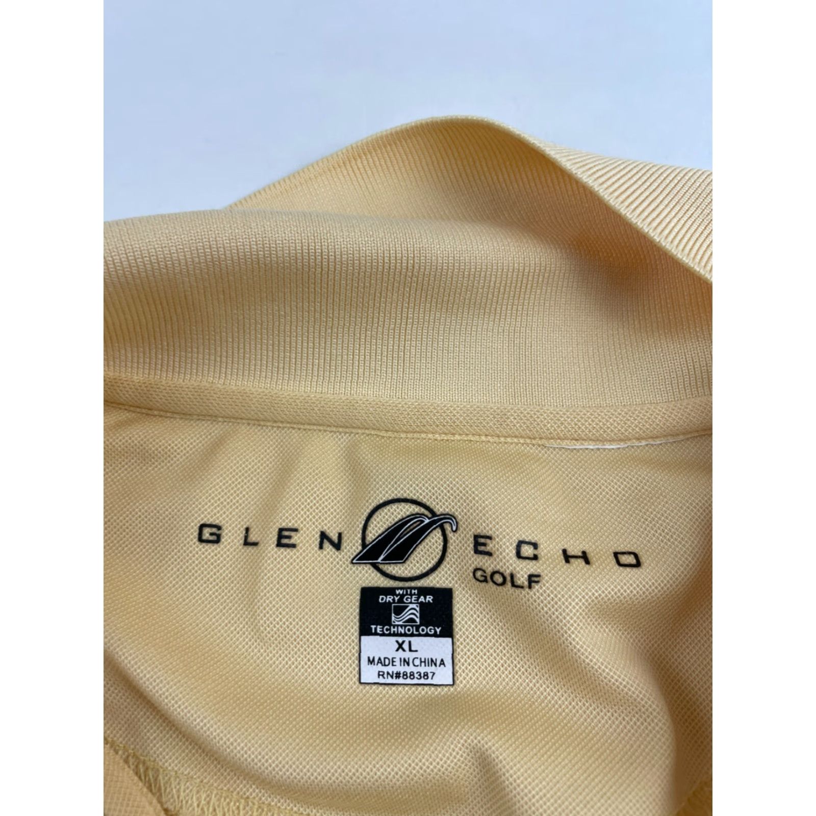Vintage Glen Echo Golf Polo Shirt Men's XL Brown Yellow Short Sleeve 1/4 Button Up Polo Size US XL / EU 56 / 4 - 7 Thumbnail