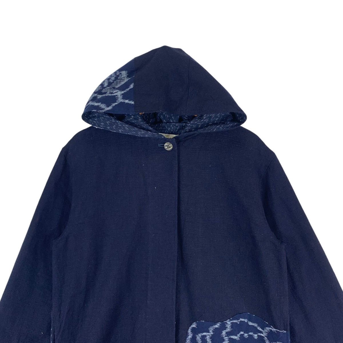 Blue Blue Japan × Indigo × Japanese Brand VINTAGE INDIGO BLUE SASSIKO BORO HOODIE JAPANESE BRAND Size US M / EU 48-50 / 2 - 4 Thumbnail