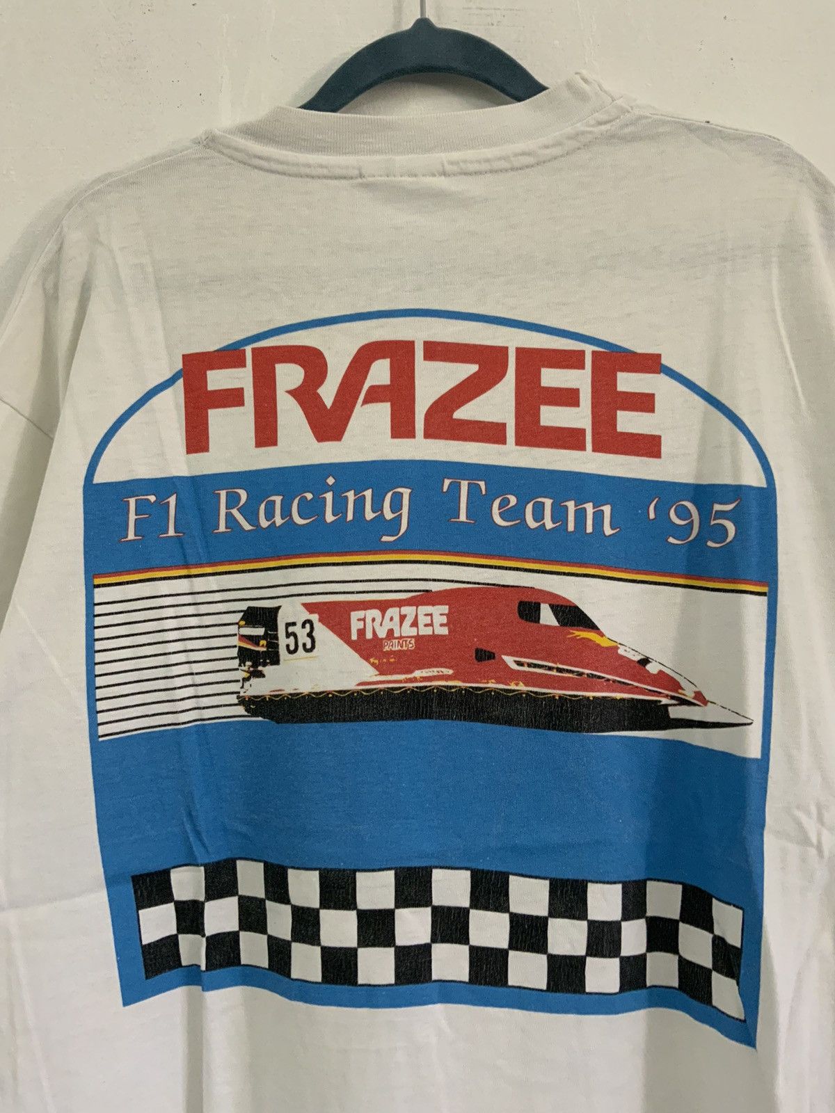 Hanes Vintage Frazee 53 F1 Racing Team ‘95 Tee Hanes Beefy Size US L / EU 52-54 / 3 - 11 Thumbnail