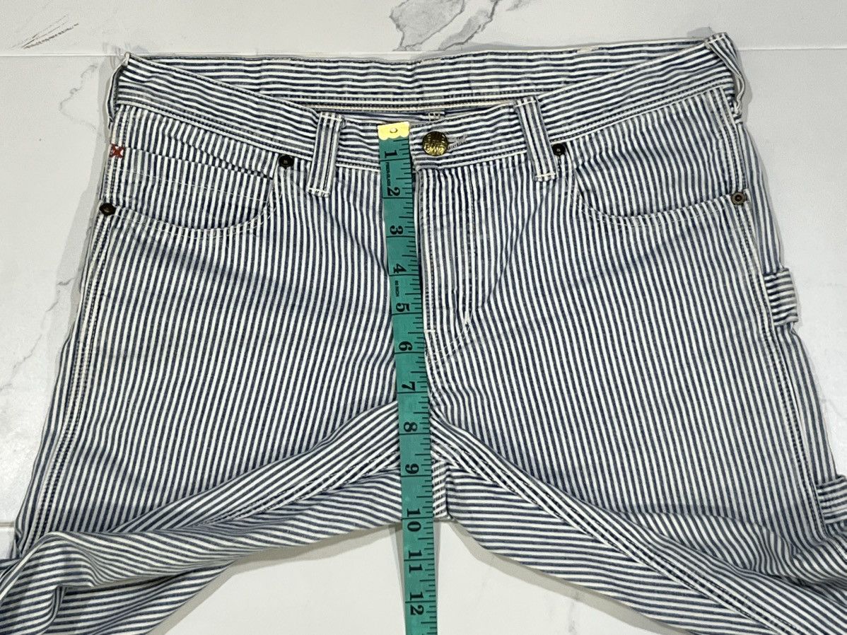 Blue Blue Japan Vintage Blue Blue Japan Hickory Striped Slim Work Pants Size US 31 - 19 Thumbnail