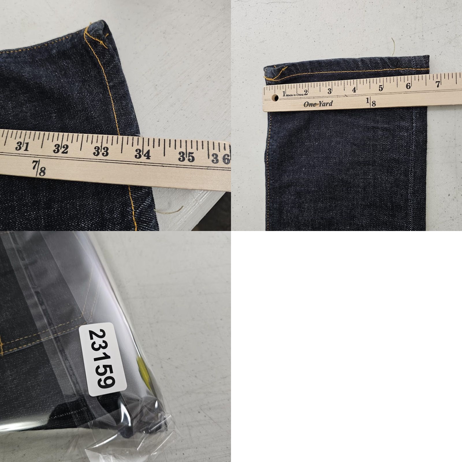 Nudie Jeans Nudie Jeans Mens Jeans 32x34 Dark Indigo Skinny Organic Cotton Twill Rinse Slim Jeans with Pockets Logo Patch Size US 32 / EU 48 - 9 Thumbnail