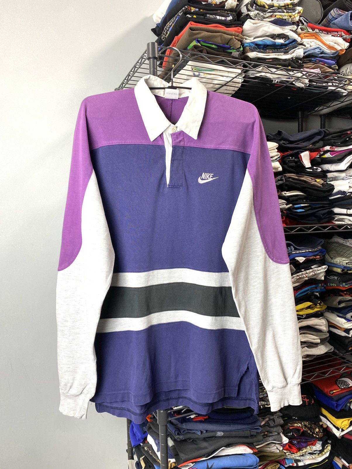 Japanese Brand Rare! 1993 Vintage Japan Nike Rugby Longsleeve Sweatshirt Size US M / EU 48-50 / 2 - 1 Thumbnail