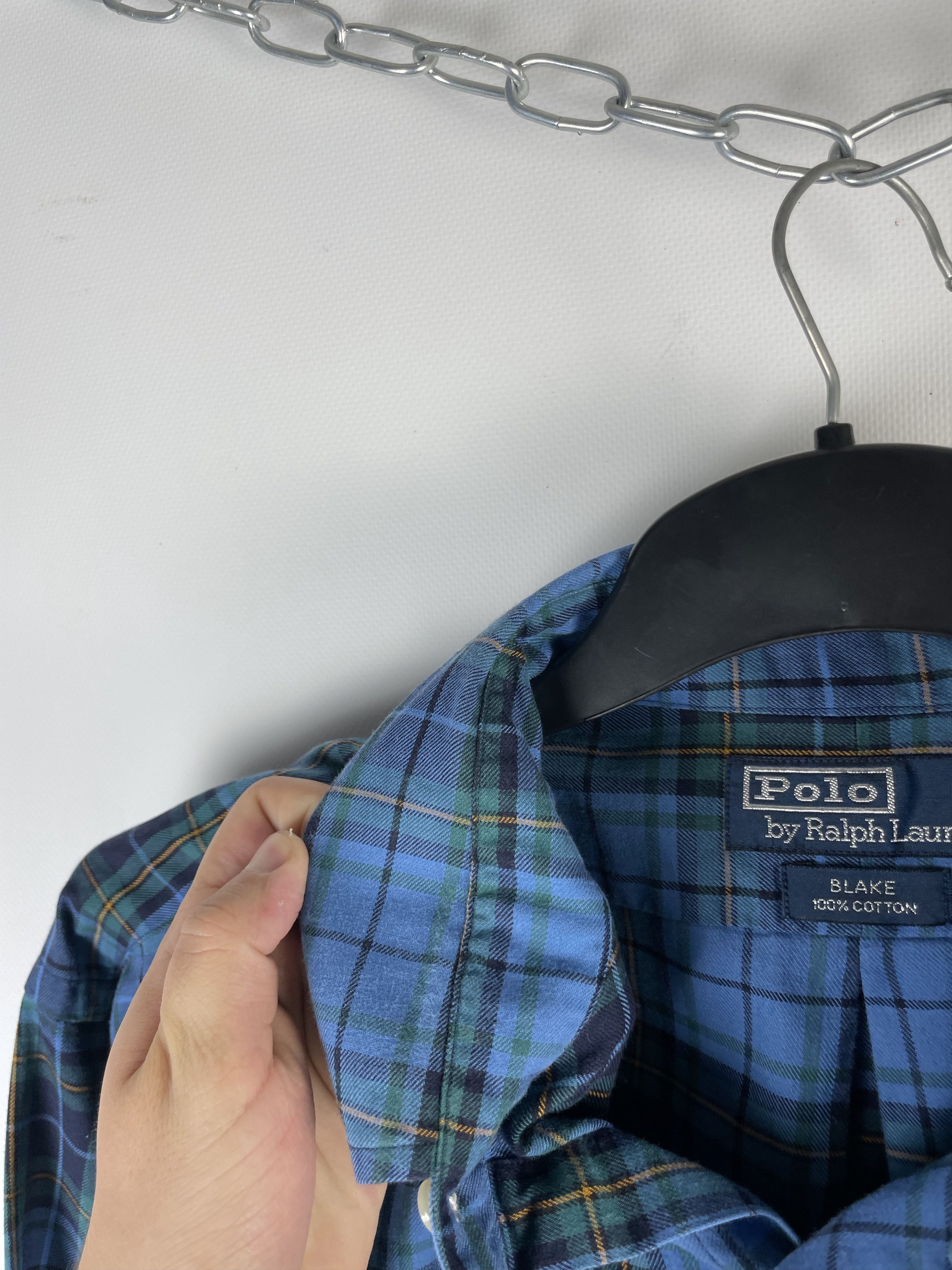Flannel Flannel Polo Ralph Lauren Vintage Mens Shirt Size US L / EU 52-54 / 3 - 6 Thumbnail