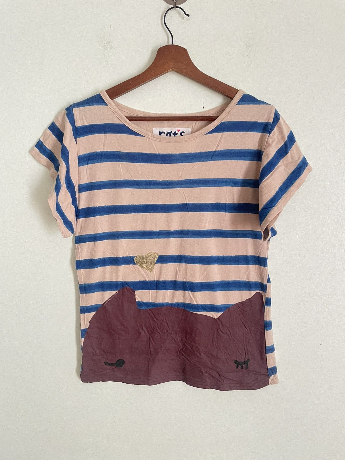 Tsumori Chisato Tsumori Chisato Cat’s Striped Tshirt Size S / US 4 / IT 40 - 1 Thumbnail