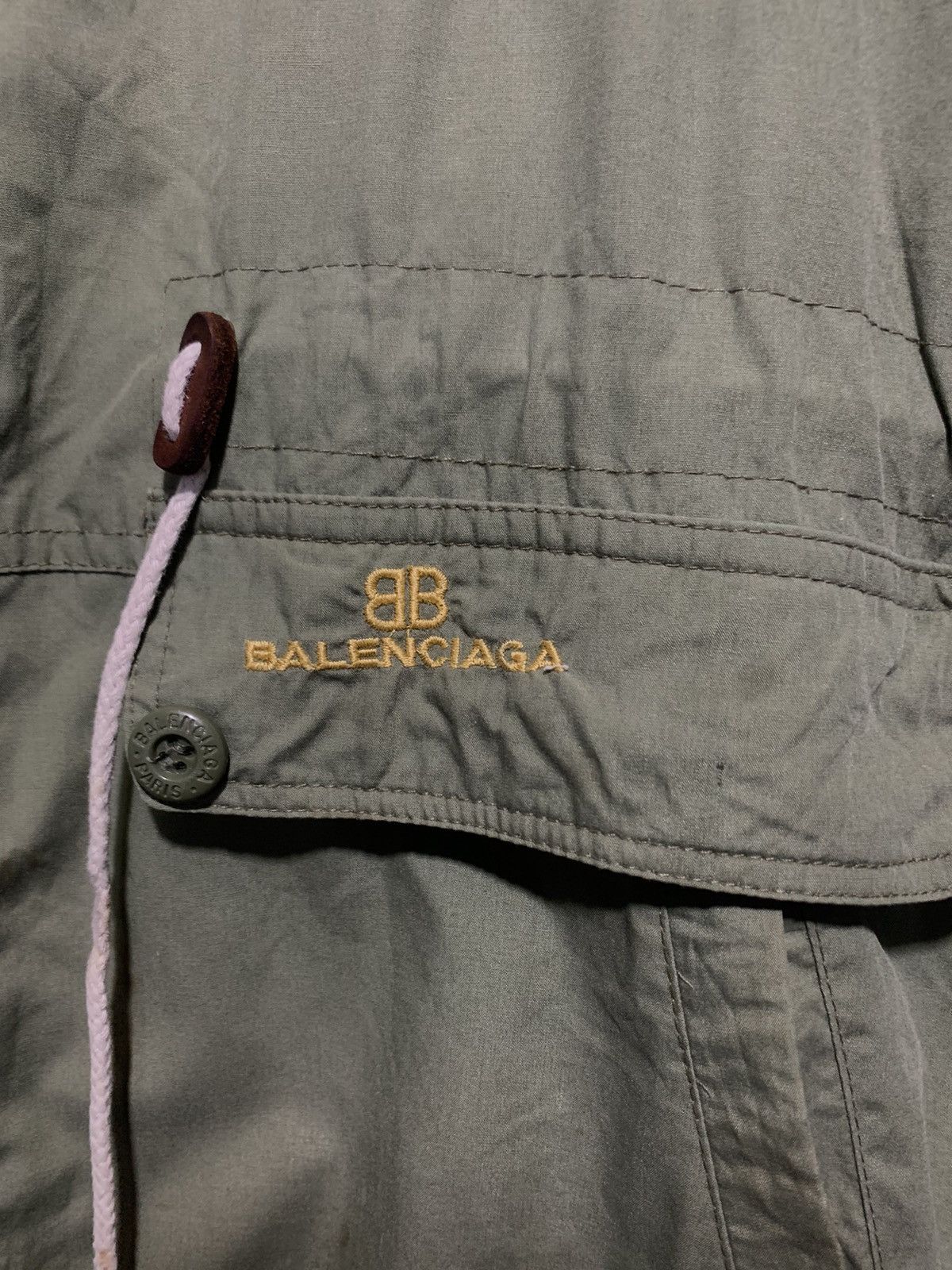 Balenciaga Rare vintage Balenciaga trashed military parka jacket Size US L / EU 52-54 / 3 - 3 Thumbnail