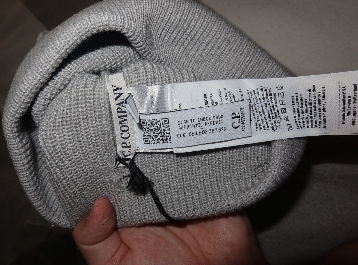 C.P. Company C. P. Company Grey beanie hat men Size ONE SIZE - 4 Thumbnail
