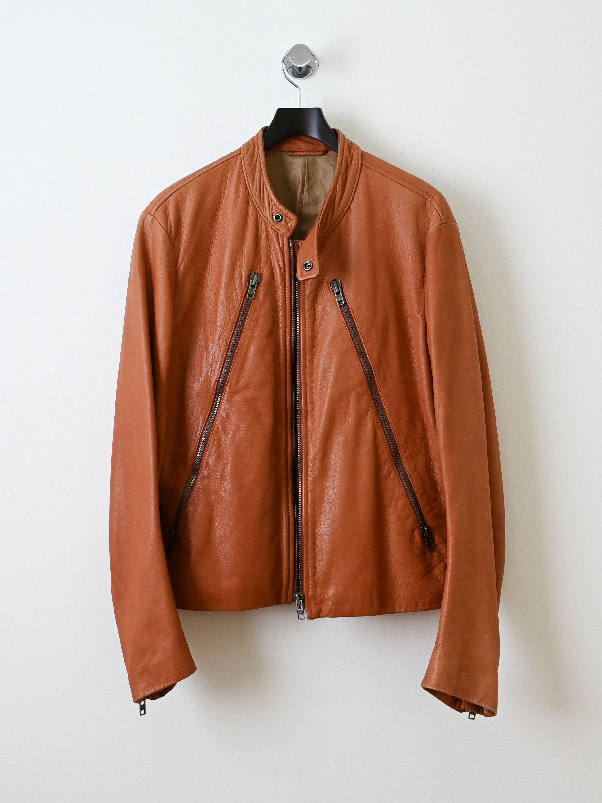 Maison Margiela 2006 5 Zip Leather Moto Jacket Size US M / EU 48-50 / 2 - 2 Thumbnail