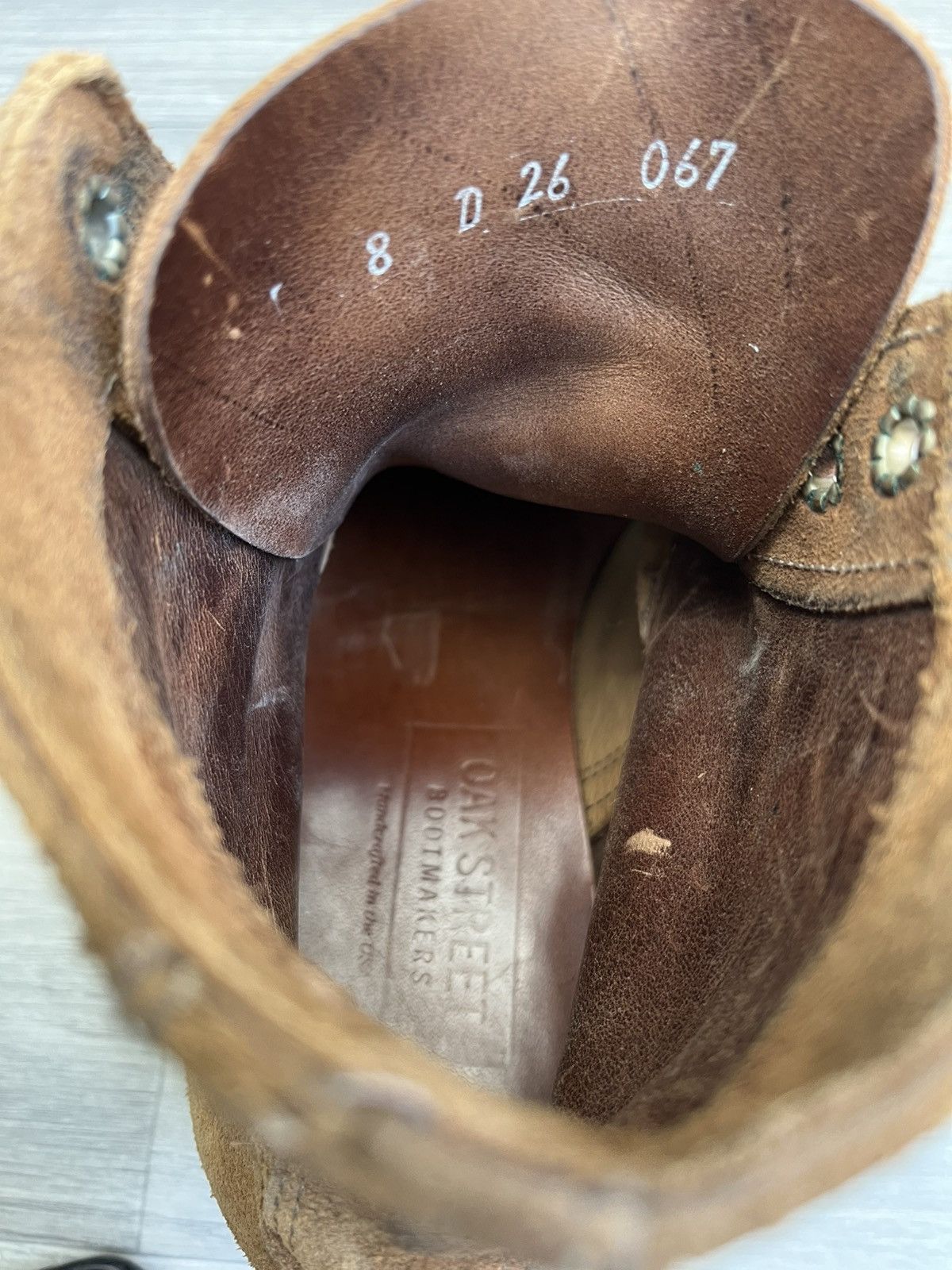 Oak Street Bootmakers Oak street boot maker rough out tan service boots Size US 8 / EU 41 - 12 Thumbnail
