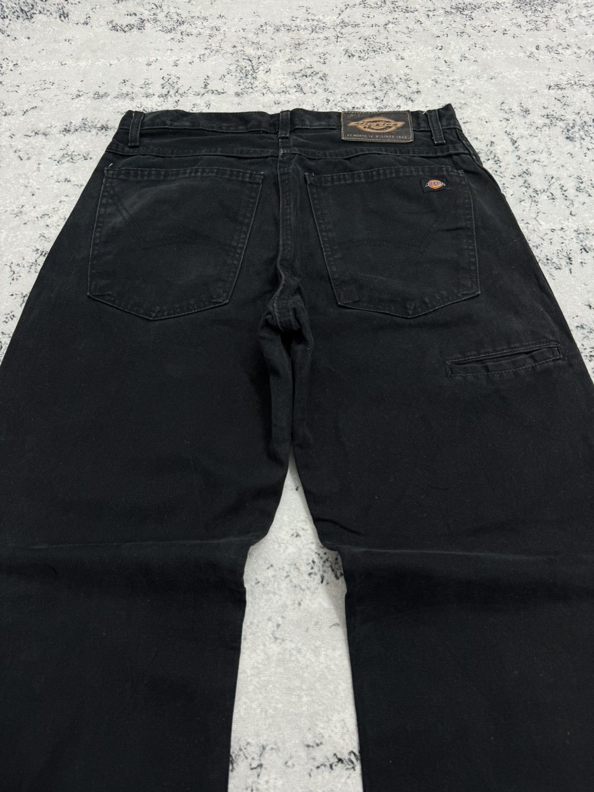 Dickies Y2K Dickies Faded Black Double Knee Distressed Workwear Size US 30 / EU 46 - 11 Thumbnail