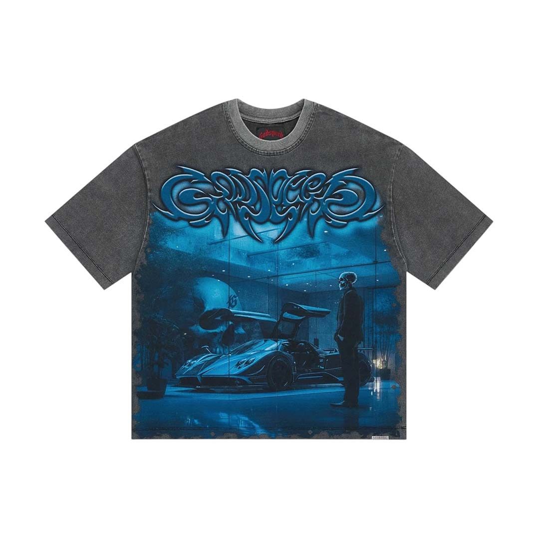 Godspeed Showroom Miami Superrun Tee Grey Wash Size US S / EU 44-46 / 1 - 1 Thumbnail