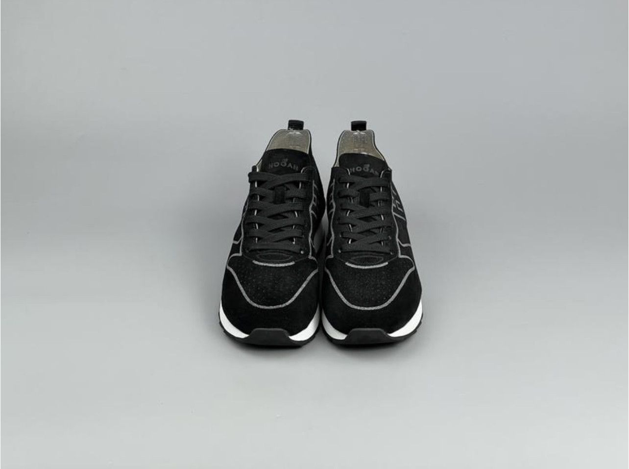 Hogan Hogan Women's Black Suede Sneakers Size 40 Size US 9 / IT 39 - 4 Thumbnail