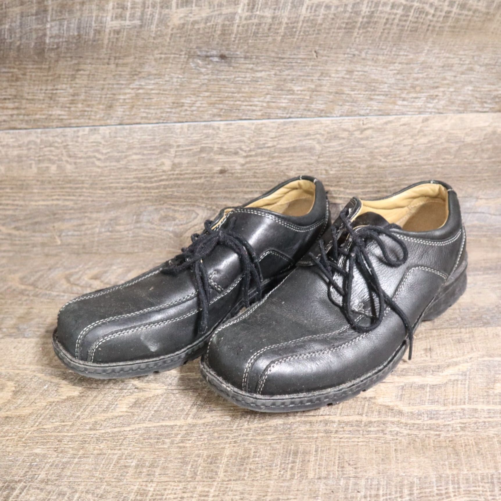 Dockers DOCKERS Oxford Shoes Trustee Black Leather Casual Mens 9M Size US M / EU 48-50 / 2 - 2 Thumbnail