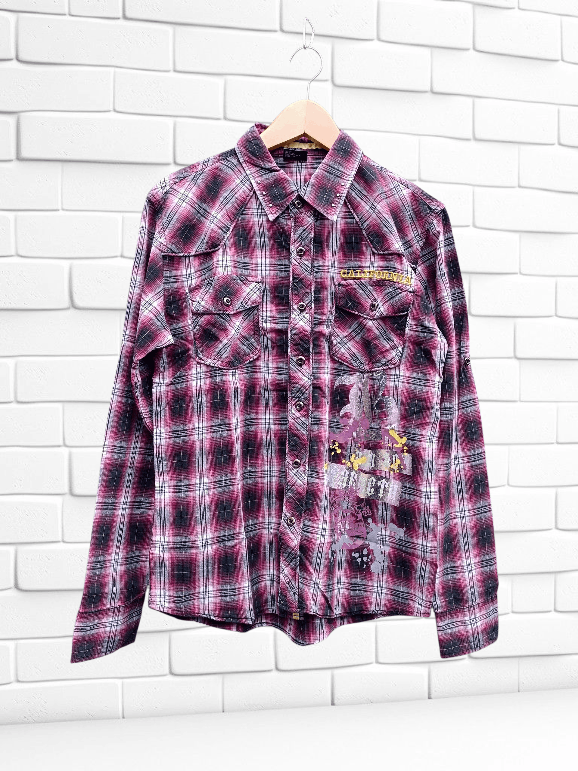 Vintage Vintage Bad Boy Western Shirt Y2K Grunge If Six Style Size US M / EU 48-50 / 2 - 1 Thumbnail