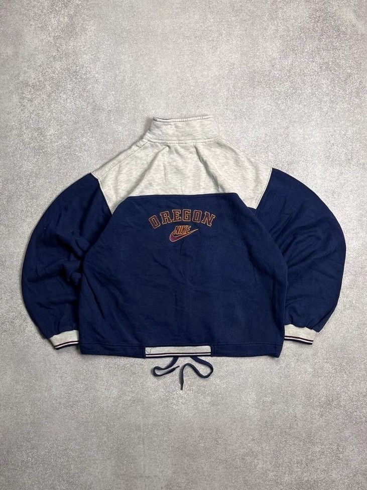 Nike VINTAGE 90s NIKE OREGON BOXY COTTON QUARTER ZIP JACKET S Size US S / EU 44-46 / 1 - 1 Thumbnail