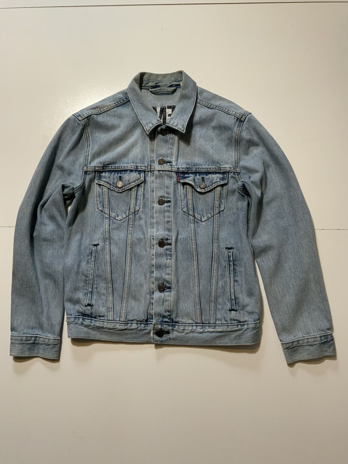 Levi's Levis Peacemaker Embroidered Denim Jean Trucker Jacket Size US M / EU 48-50 / 2 - 2 Thumbnail